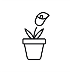 Sticker - Plant vector icon