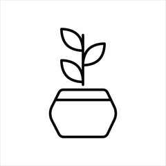 Sticker - Plant vector icon