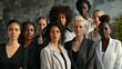 © VK Studio - A powerful assembly of diverse women, unified in strength and solidarity, stands resiliently together.