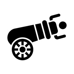 Human cannonball glyph icon