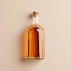 Canvas Print - brandy bottle perfume whisky glass.