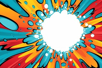 Canvas Print - comic swirl effect backgrounds abstract pattern.