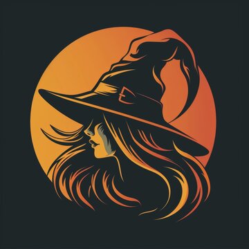vector logo witches concept