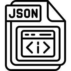 Canvas Print - JSON Icon