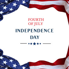 Wall Mural - Happy independence day 4 Th July, United states of America day. Social media Story Layout design template for independence day social media.