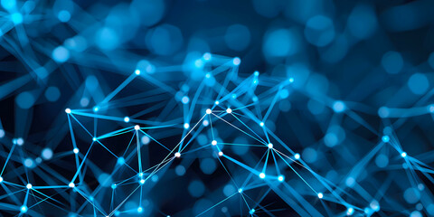 Poster - Technology AI abstract digital futuristic circuit, Cyber science tech, Innovation communication illustration.