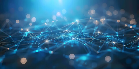 Poster - Technology AI abstract digital futuristic circuit, Cyber science tech, Innovation communication illustration.