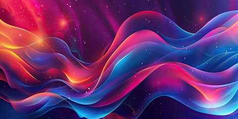 Wall Mural - Dynamic Multicolor Abstract Lights