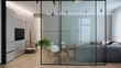 © kichigin19 - Modern interior of the apartment with glass partitions