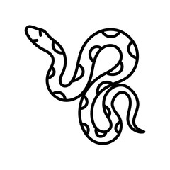 Wall Mural - Snake Outline Icon, Vector illustration