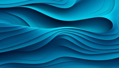 Wall Mural - Majestic ocean flat design top view summer waves theme animation vivid