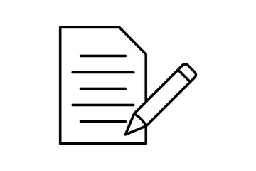 Poster - Document Editor icon. icon related to edit tool. suitable for web site, app, user interfaces, printable etc. line icon style. simple vector design editable