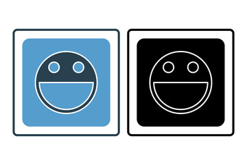 Poster - sticker icon. icon related to edit tool. suitable for web site, app, user interfaces, printable etc. solid icon style. simple vector design editable