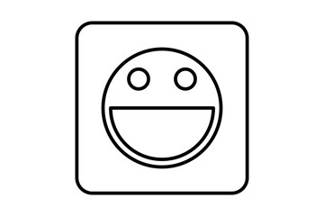 Poster - sticker icon. icon related to edit tool. suitable for web site, app, user interfaces, printable etc. line icon style. simple vector design editable