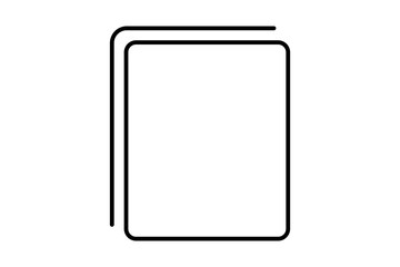 Poster - copy icon. icon related to edit tool. suitable for web site, app, user interfaces, printable etc. line icon style. simple vector design editable