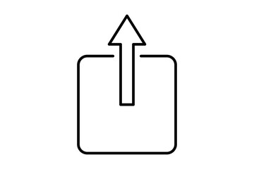 Poster - share icon. icon related to edit tool. suitable for web site, app, user interfaces, printable etc. line icon style. simple vector design editable