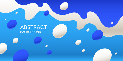 Poster - Poster with geometric shapes. Vector illustration in minimal flat style. Abstract background.