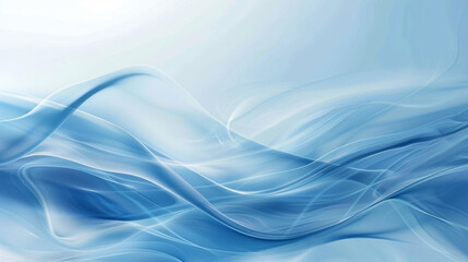 A stylish background featuring smooth, flowing blue waves against a light blue backdrop. 