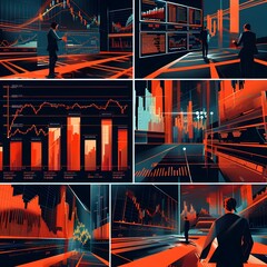 Poster - comprehensive market trading strategy evaluation dashboard with backtested data visualizations