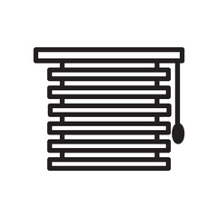 Wall Mural - Jalousie Icon Showcasing Adjustable and Stylish Window Shutters