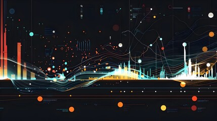 Poster - interactive data visualization exploring economic and index correlations