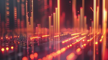 Poster - dynamic motion graphic visualization of market breadth and trend analysis