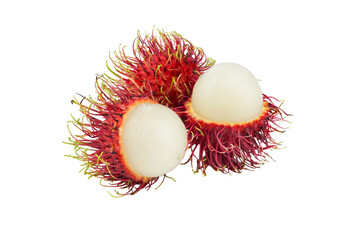 Wall Mural - rambutan fruit isolated on transparent.