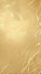 Wall Mural - Golden abstract background with elegant scratches