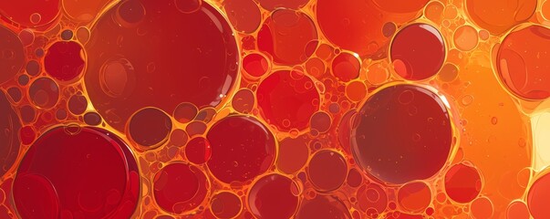 Abstract red bubble texture background