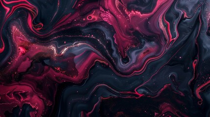 Poster - Abstract background featuring fluid, marbled patterns in rich, luxurious tones, conveying elegance and sophistication