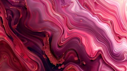 Poster - Abstract background featuring fluid, marbled patterns in rich, luxurious tones, conveying elegance and sophistication