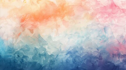 Poster - An abstract watercolor background with soft, blended hues in pastel colors, creating a calm and artistic feel