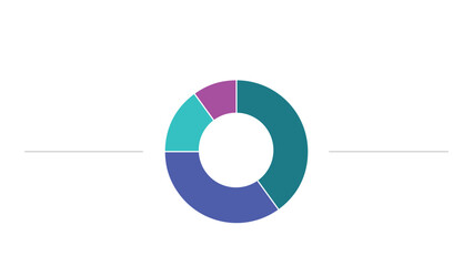 Wall Mural - pie chart infographic presentation layout fully editable.