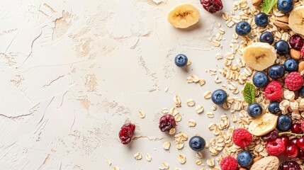  berries and dry fruits background