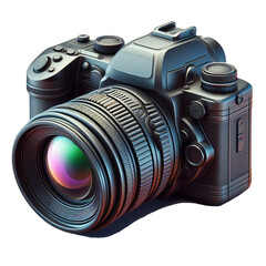 Camera isolated on transparent background