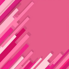 Wall Mural - Abstract geometric design in various shades of pink, featuring dynamic and layered diagonal lines on a bold background.