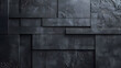 © Izzain - Modern, abstract black geometric background with textured uneven surfaces, creating a sleek, industrial, and minimalist aesthetic.