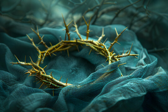 Crown of thorns, a symbol of the suffering of Jesus Christ the savior