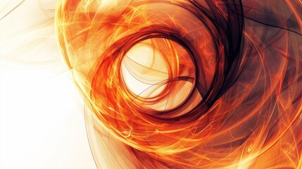 Poster - Swirling light energy creating a vortex effect on a white background