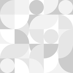Wall Mural - trendy seamless abstract geometric background with circles in scandinavian retro style, beautiful co