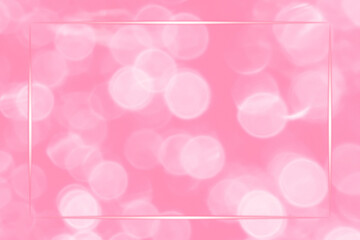 Wall Mural -  Pink abstract background with bokeh