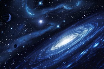 space galaxy in space with stars