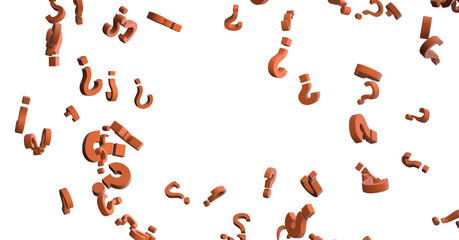 Aufkleber - colored question marks background concept
