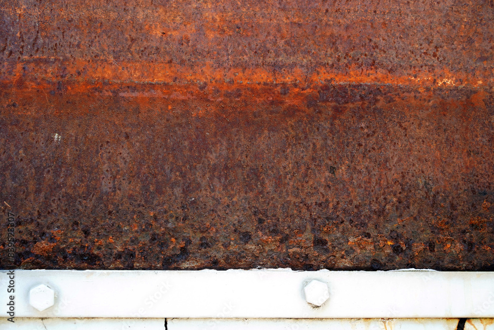 Rust of metals plate texture. Corrosive grunge rusted on iron. The ...