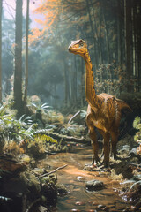 Aufkleber - A display of dinosaur art and illustrations, showcasing how scientists and artists bring these ancient creatures to life,