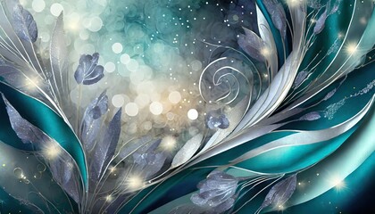 Poster - abstract floral background