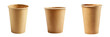 © Kiron - Set of An empty brown paper cup isolated on transparent background