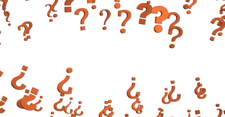 Aufkleber - colored question marks background concept