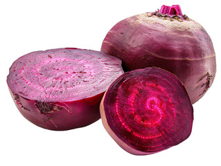 Wall Mural - Beet cut in half next to whole beet