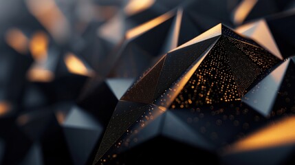 abstract 3d polygonal pattern luxury geometric triangle background